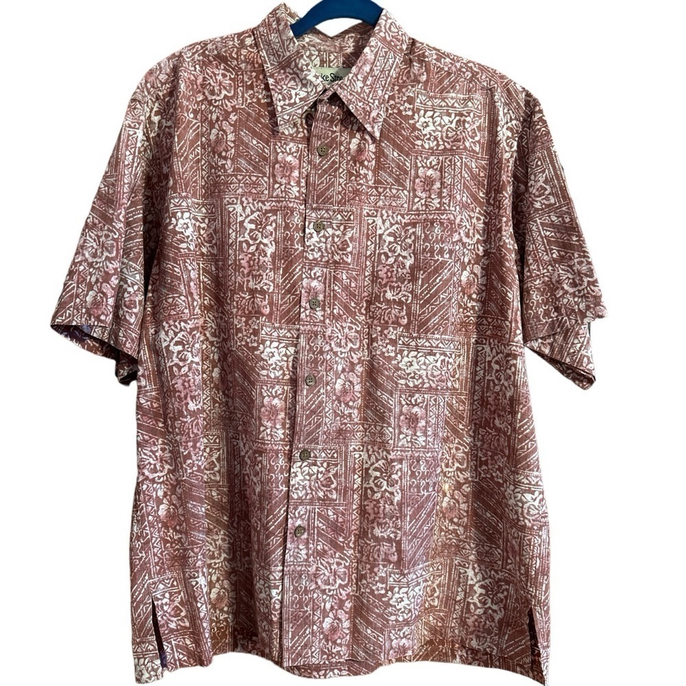 Cooke Street Honolulu Hawaiian 100% Soft Cotton Button Down Short Sleeve Shirt